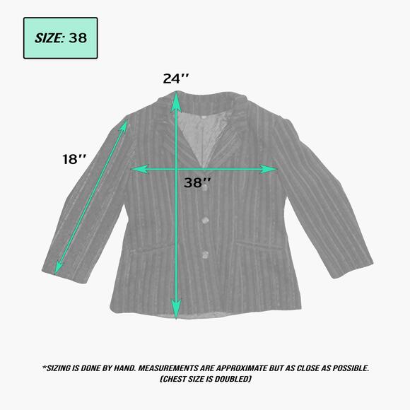 Rainbow 3/4 Sleeve Party/Work Blazer (Multi-Color | Size 38) - Picture 9 of 9